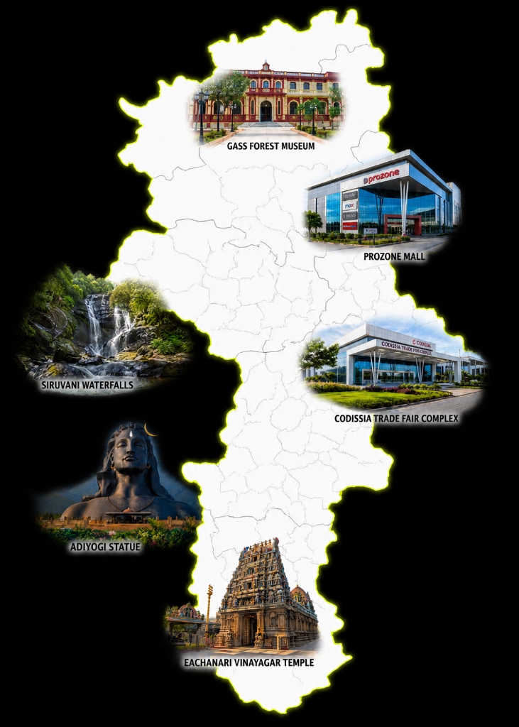 Coimbatore Map - Kovai.city